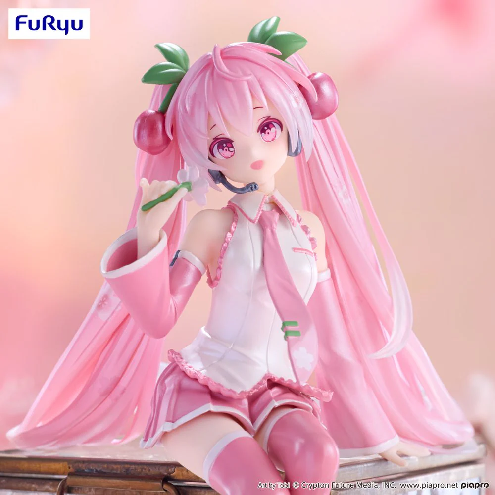 Noodle Stopper Figure: Sakura Miku 2024 Pearl Color Ver. - Image 3