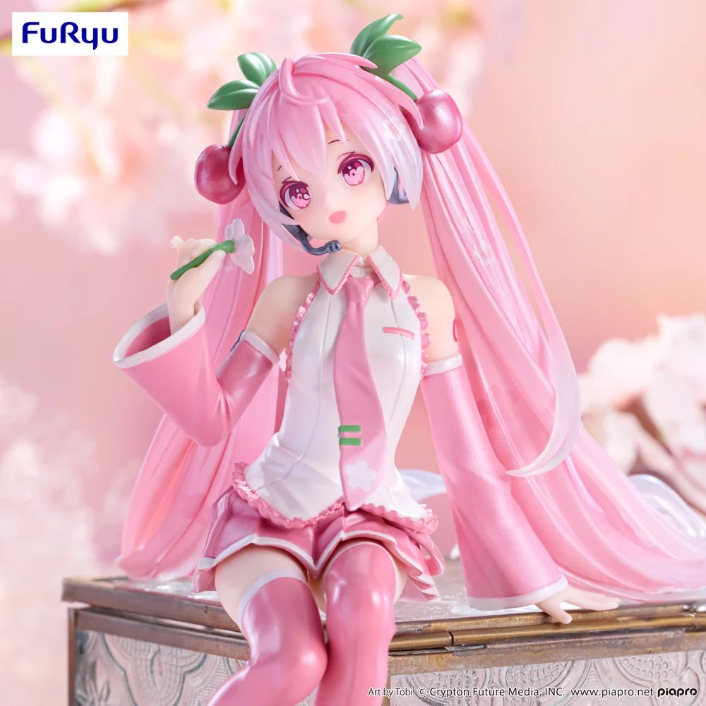 Noodle Stopper Figure: Sakura Miku 2024 Pearl Color Ver. - Image 5