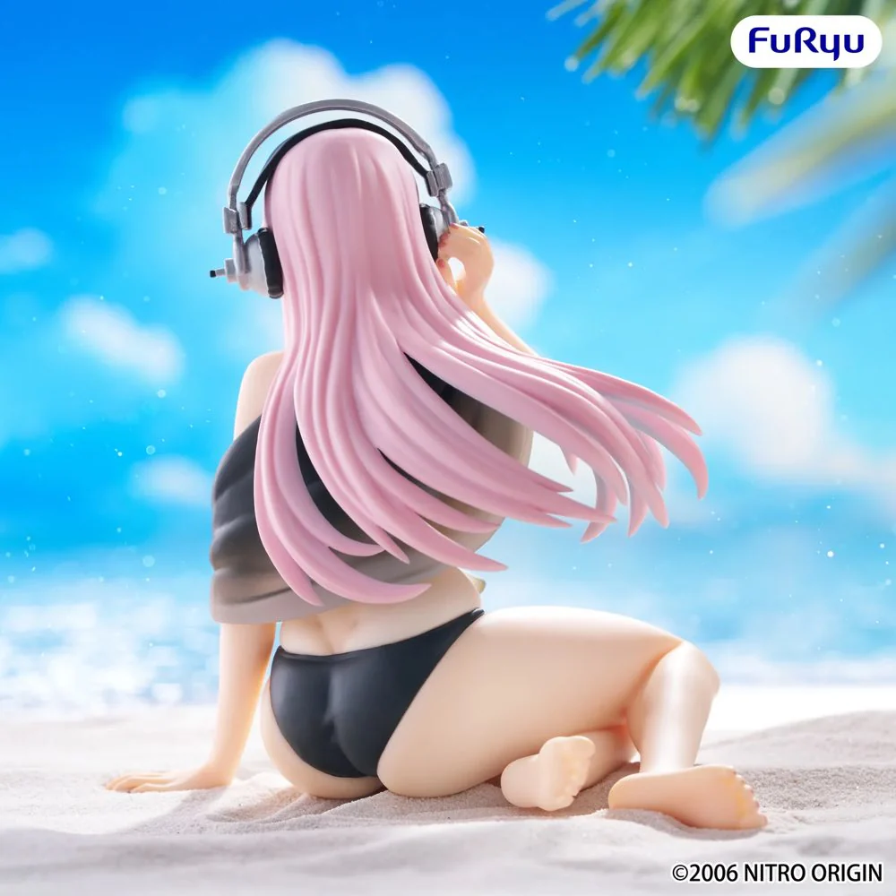 Noodle Stopper Figure: Super Sonico Black Swimsuit Ver. - Image 4