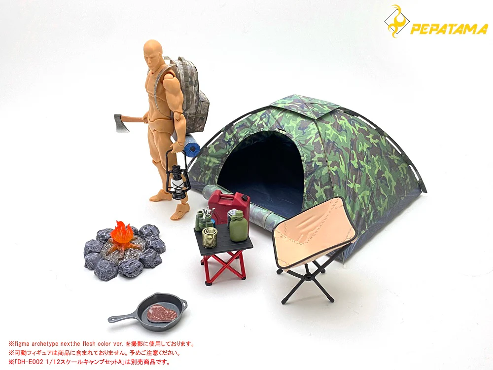 PEPATAMA Series 1/12 Scale Paper-Diorama M-008 Tent Set A - Image 13