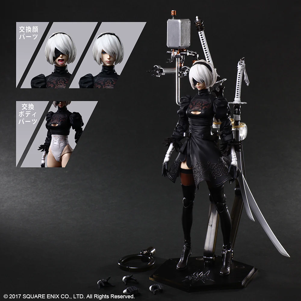 Play Arts Kai NieR:Automata: 2B (YoRHa No. 2 Type B) DELUXE Ver. - Image 12