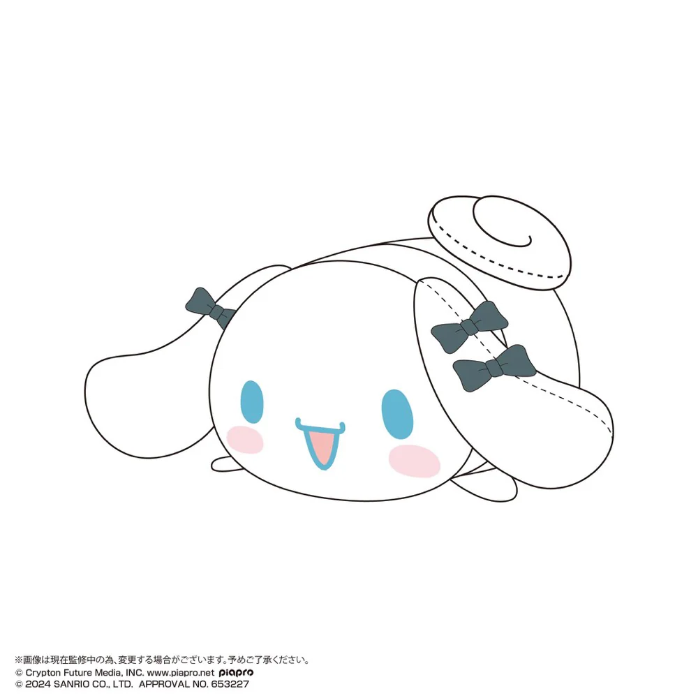 PoteKoro Hatsune Miku x Cinnamoroll Mascot (M Size) 2 B Cinnamoroll (Osumashi) - Image 2