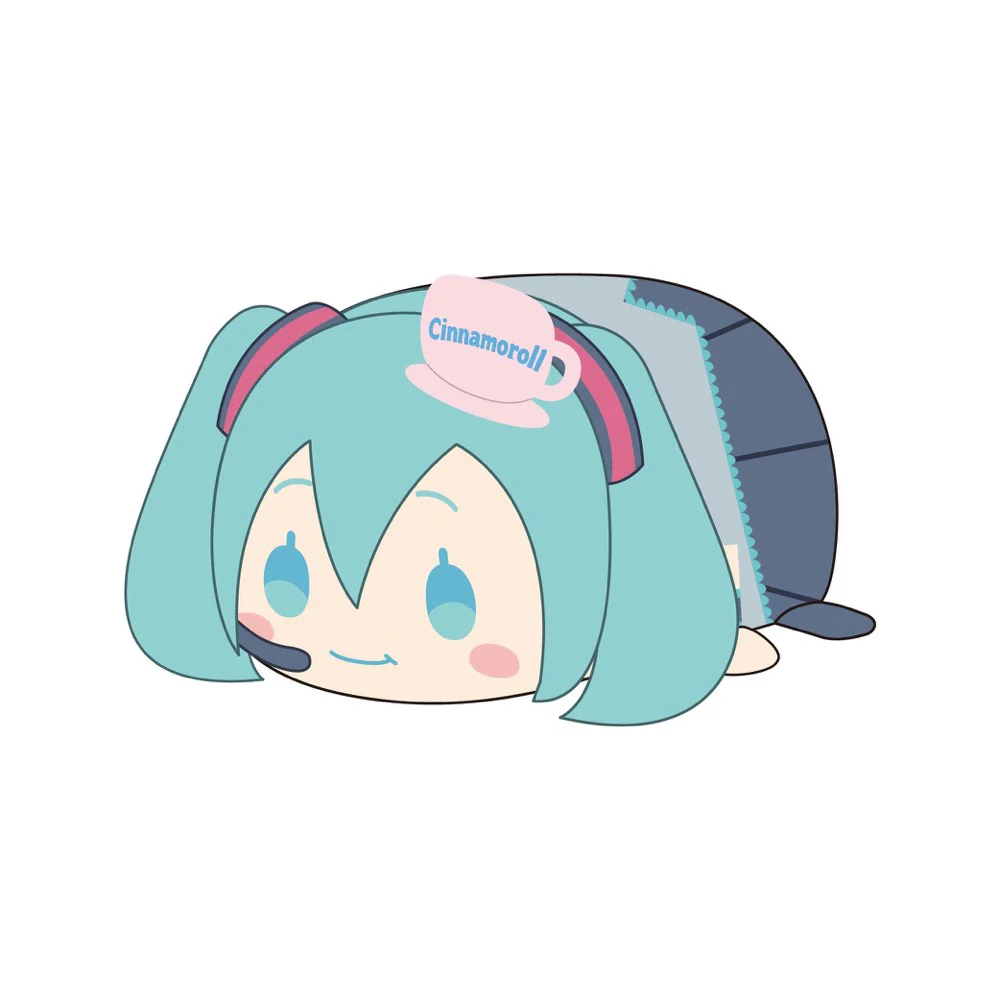 PoteKoro Hatsune Miku x Cinnamoroll Mascot (M Size) 2 F Hatsune Miku (Mogumogu)
