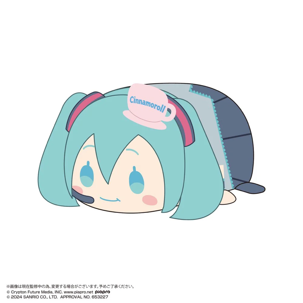 PoteKoro Hatsune Miku x Cinnamoroll Mascot (M Size) 2 F Hatsune Miku (Mogumogu) - Image 2