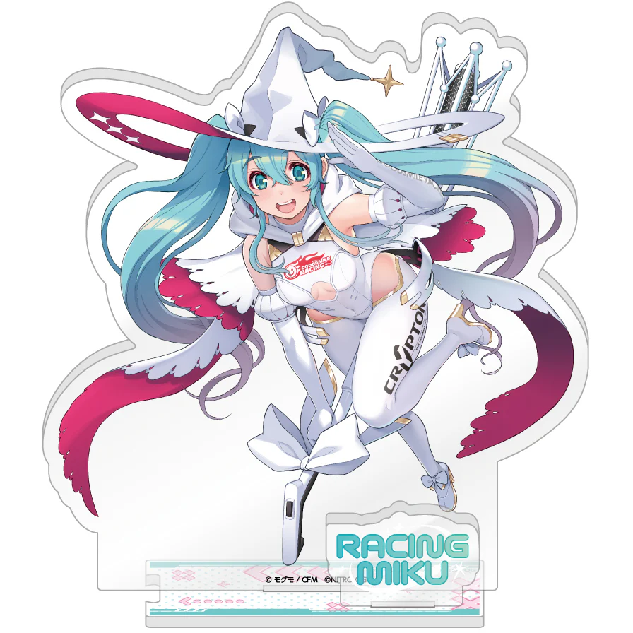 Racing Miku 2024 Ver. x Super Sonico Tsunagaru Acrylic Stand A