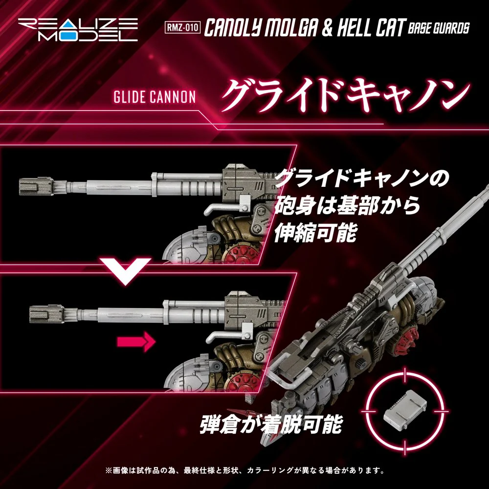 Realize Model Zoids 1/100 RMZ-010 Cannoly Molga & Hell Cat Base Guards - Image 8