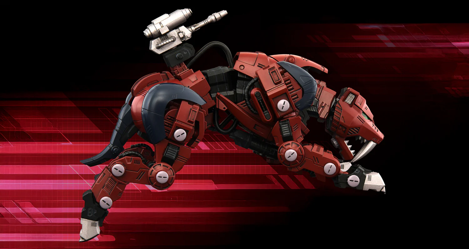 Realize Model Zoids 1/100 RMZ-015 Saber Tiger Raven Special - Image 2
