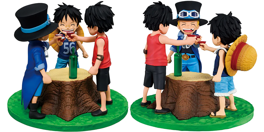 Revible Moment Ichibansho Figure Ace & Sabo & Luffy (Dramatic Memories) (One Piece) - Image 2