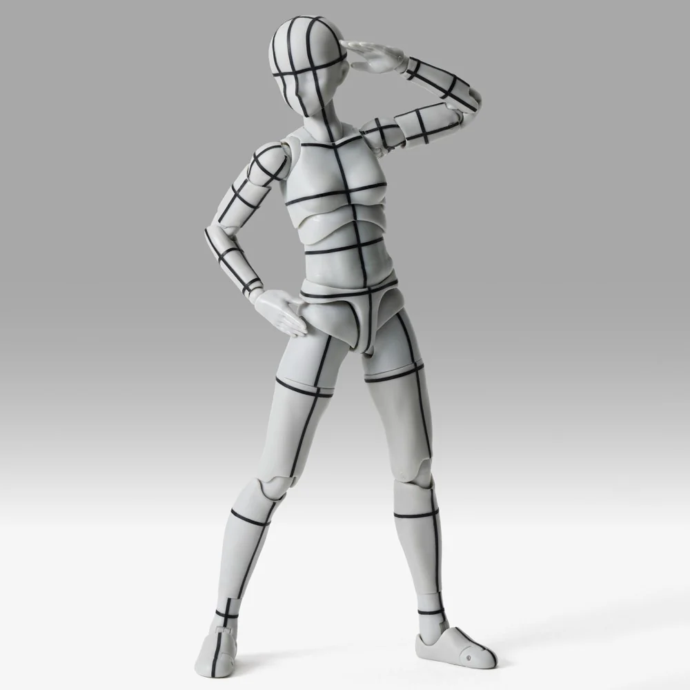 S.H.Figuarts Body-chan Sports Edition Wireframe (Gray Color Ver.)
