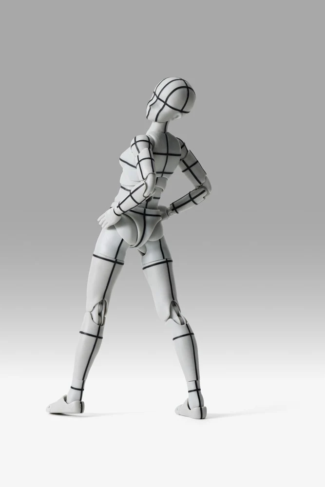 S.H.Figuarts Body-chan Sports Edition Wireframe (Gray Color Ver.) - Image 3