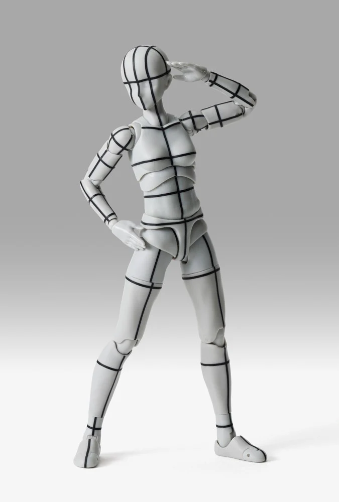 S.H.Figuarts Body-chan Sports Edition Wireframe (Gray Color Ver.) - Image 4