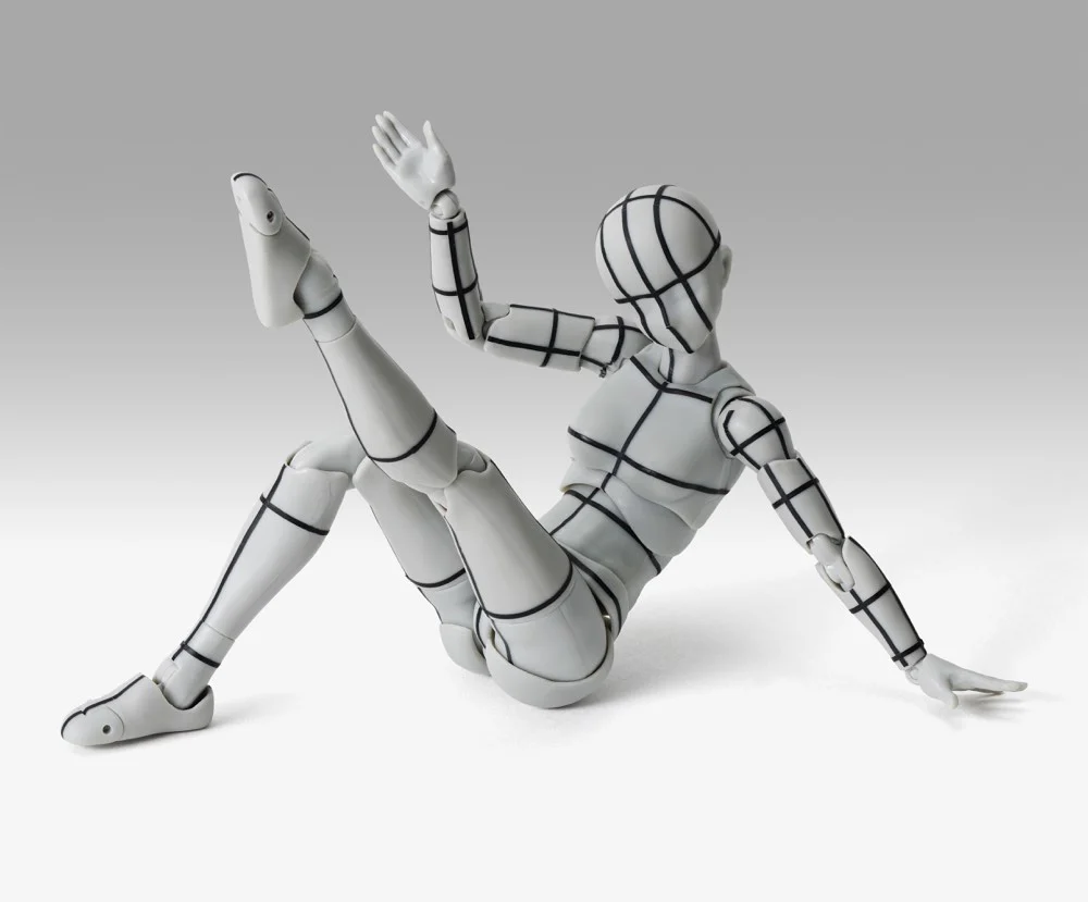 S.H.Figuarts Body-chan Sports Edition Wireframe (Gray Color Ver.) - Image 5