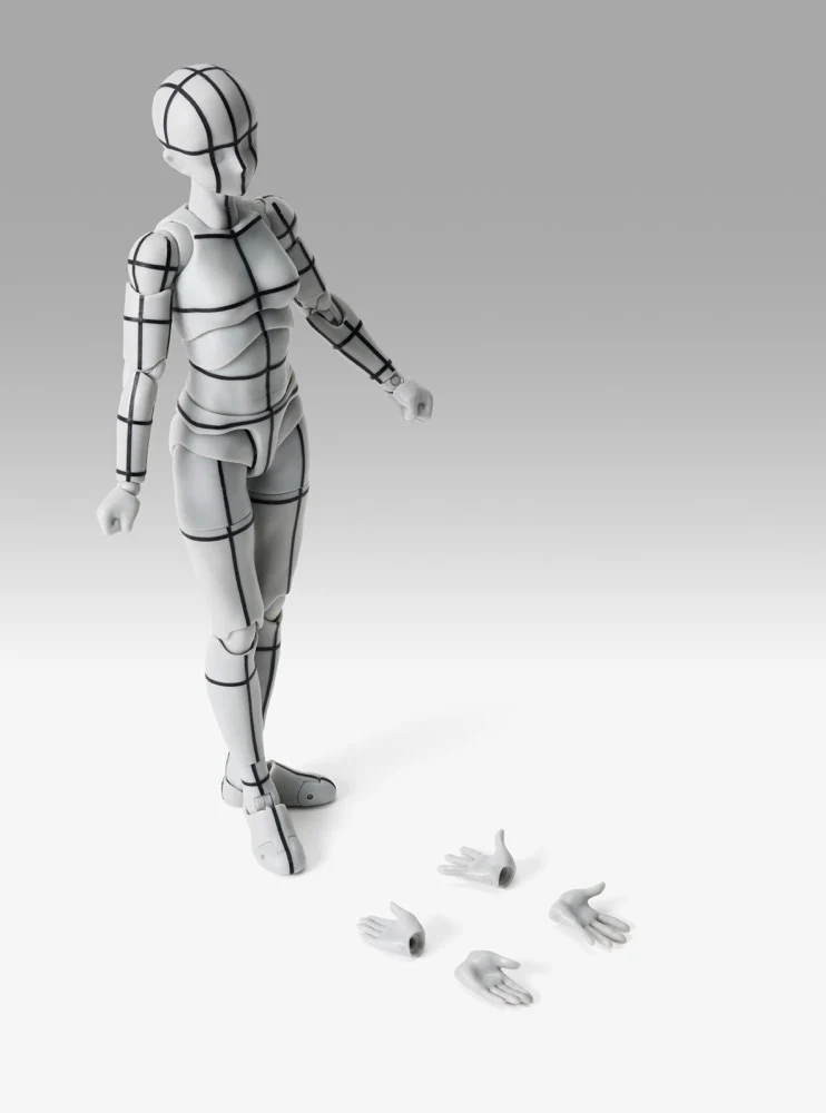 S.H.Figuarts Body-chan Sports Edition Wireframe (Gray Color Ver.) - Image 9