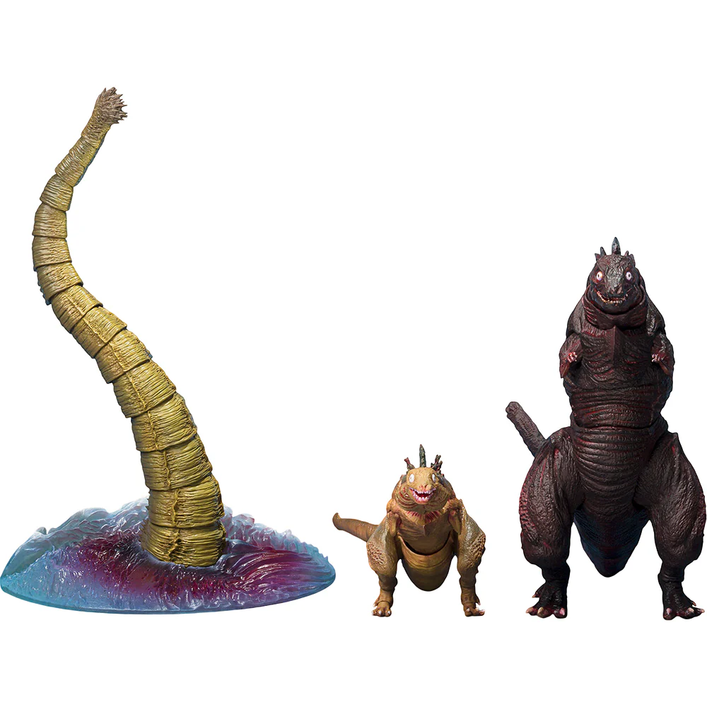 S.H.MonsterArts Godzilla [2016] The Second Form & Third Form & Giant Unidentified Creature Set
