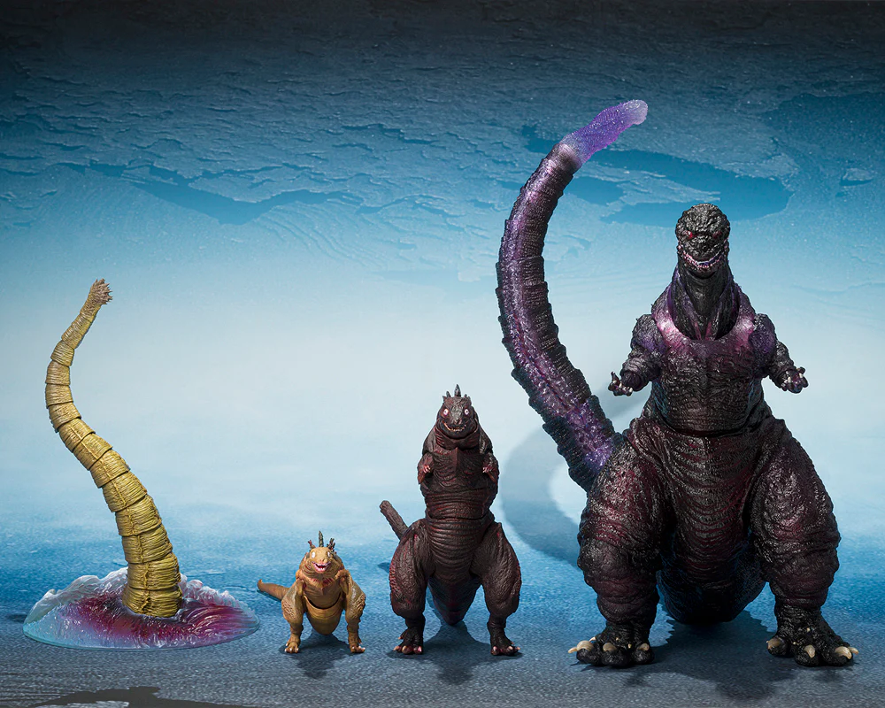 S.H.MonsterArts Godzilla [2016] The Second Form & Third Form & Giant Unidentified Creature Set - Image 12
