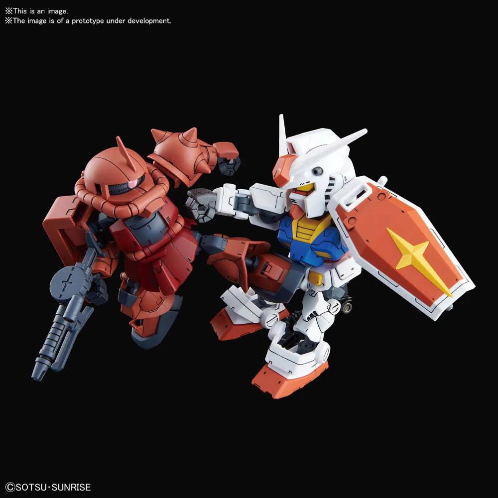 SD Cross Silhouette RX-78-2 Gundam & MS-06S Char's Zaku II - Image 13