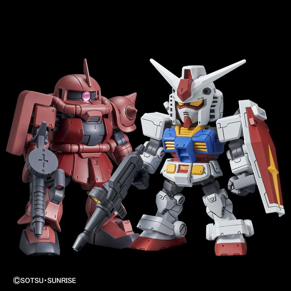 SD Cross Silhouette RX-78-2 Gundam & MS-06S Char's Zaku II - Image 2