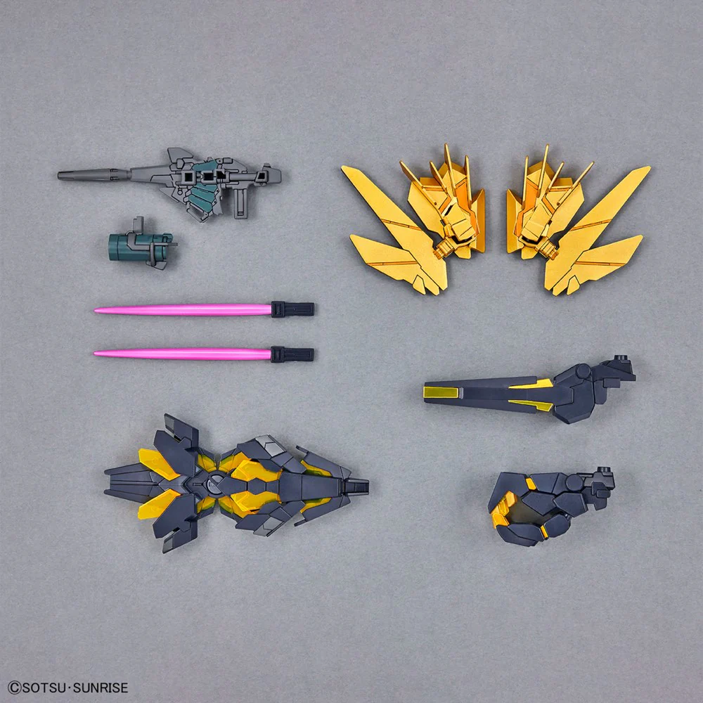 SD Gundam Cross Silhouette Unicorn Gundam 02 Banshee (Destroy Mode) & Banshee Norn Parts Set - Image 4