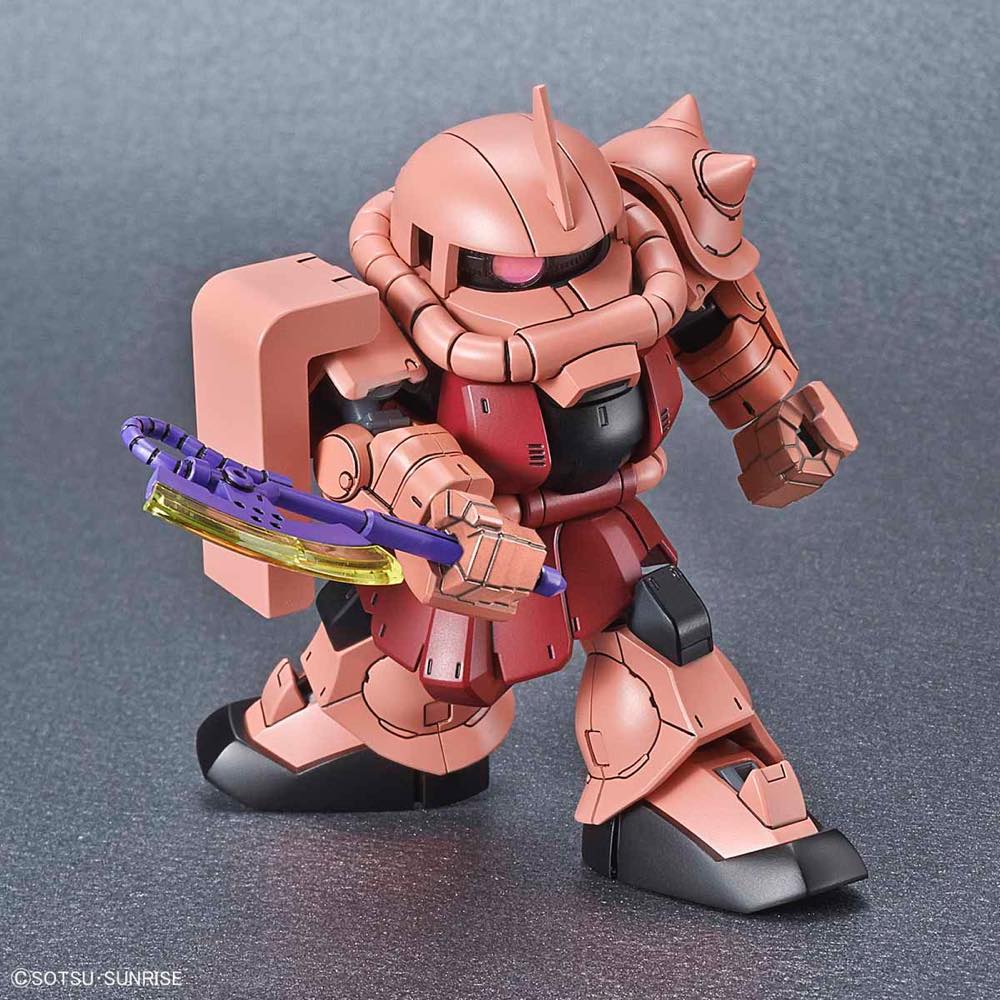 SD Gundam Cross Silhouette Zaku II Char Custom - Image 3