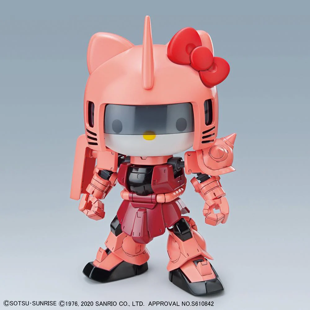 SD Gundam Cross Silhouette Zaku II Char Custom / Hello Kitty Set - Image 11