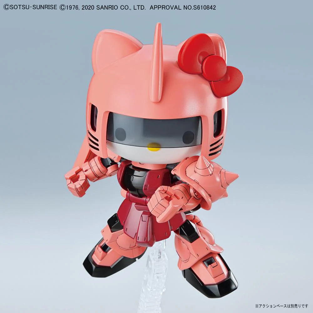 SD Gundam Cross Silhouette Zaku II Char Custom / Hello Kitty Set - Image 12