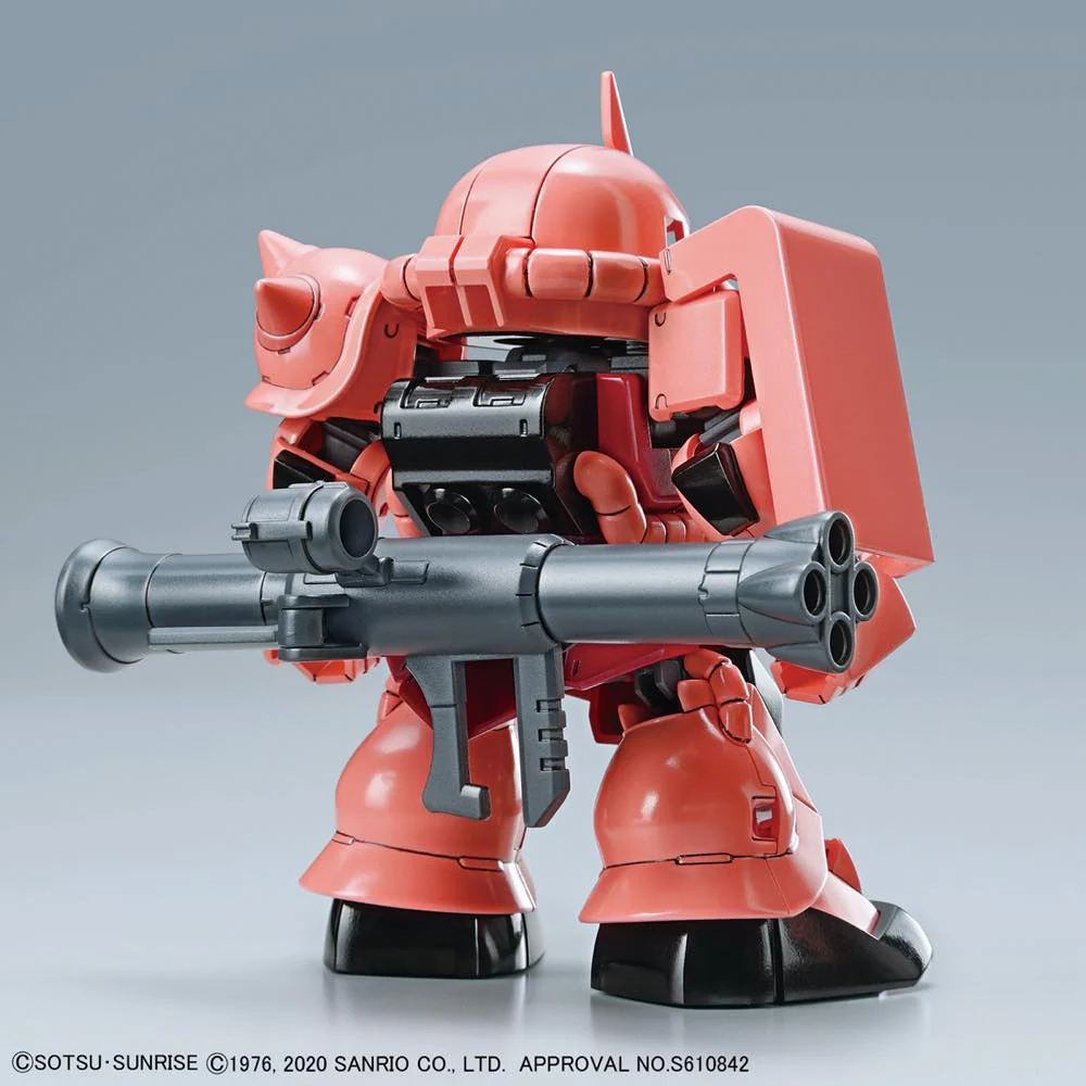 SD Gundam Cross Silhouette Zaku II Char Custom / Hello Kitty Set - Image 3
