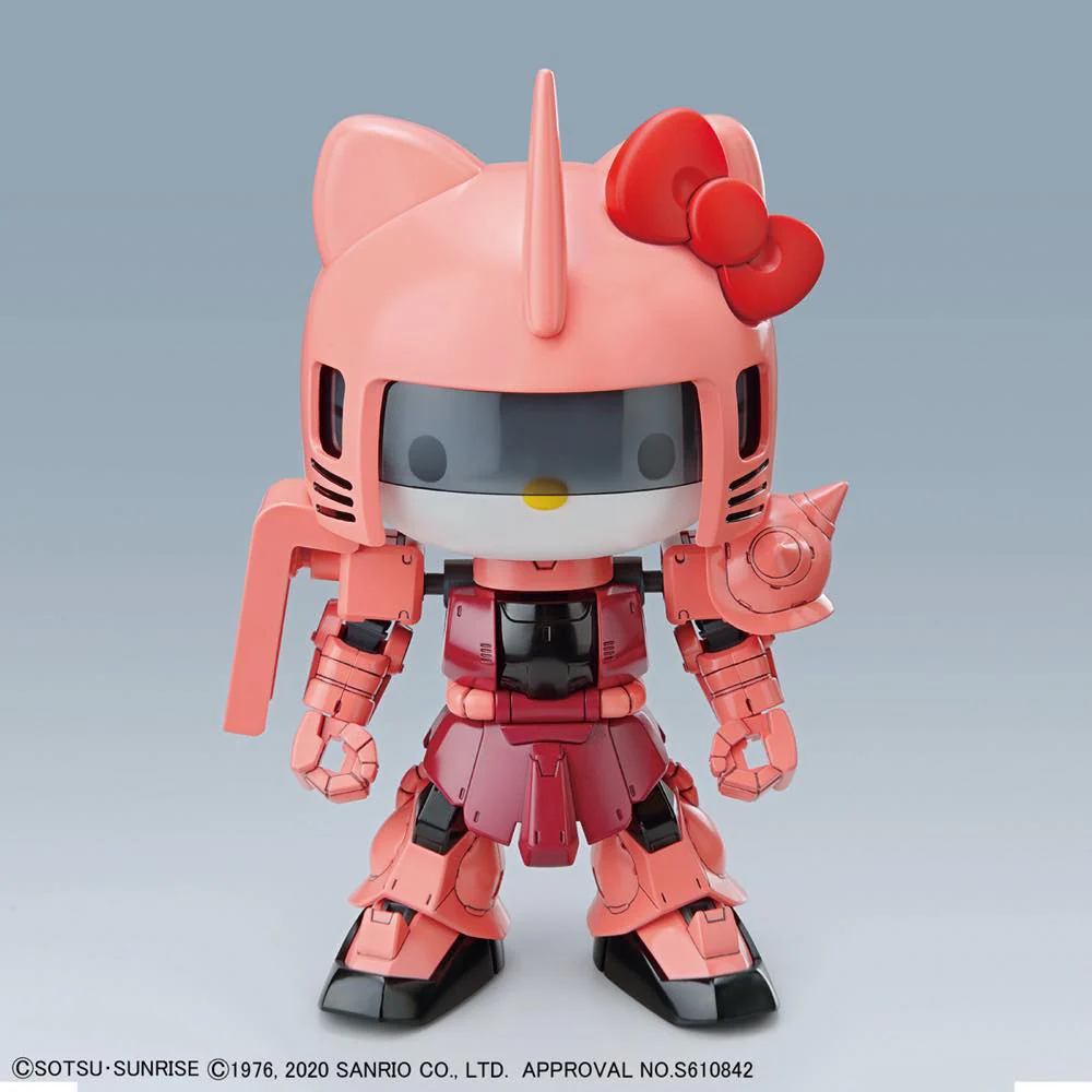 SD Gundam Cross Silhouette Zaku II Char Custom / Hello Kitty Set - Image 9