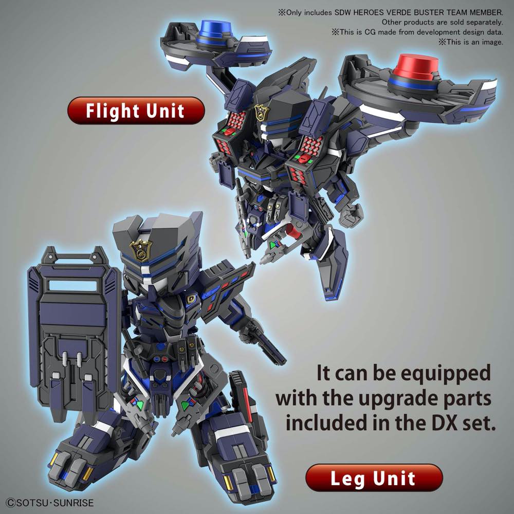 SD Gundam World Heroes 13 Sergeant Verde Buster Team Member - Image 10