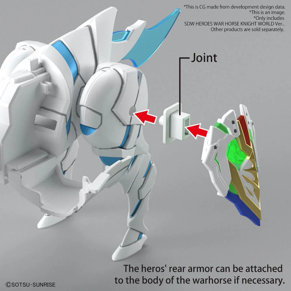 SD Gundam World Heroes 23 War Horse Knight World Ver. - Image 7