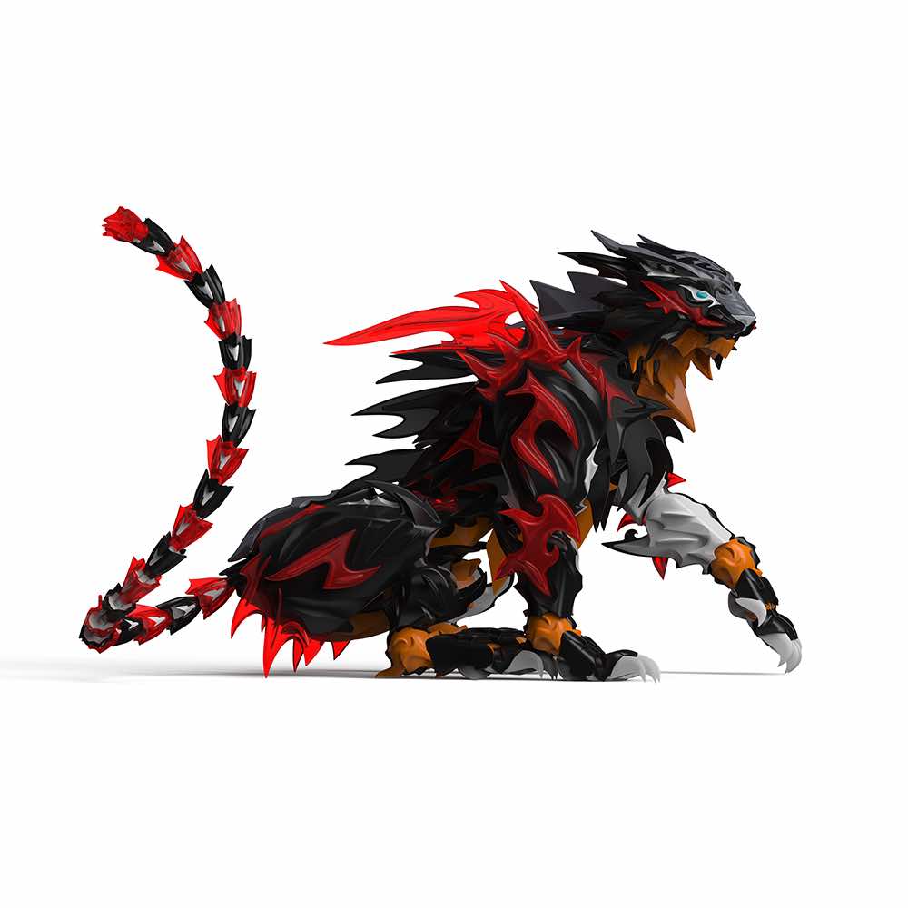 Shenxing Technology: Red Stripes Black Tiger Plastic Model Kit - Image 5