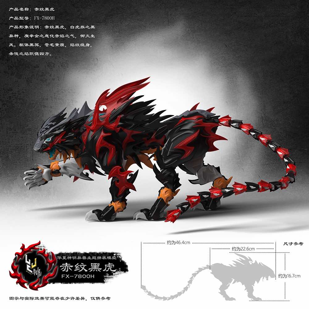 Shenxing Technology: Red Stripes Black Tiger Plastic Model Kit - Image 7