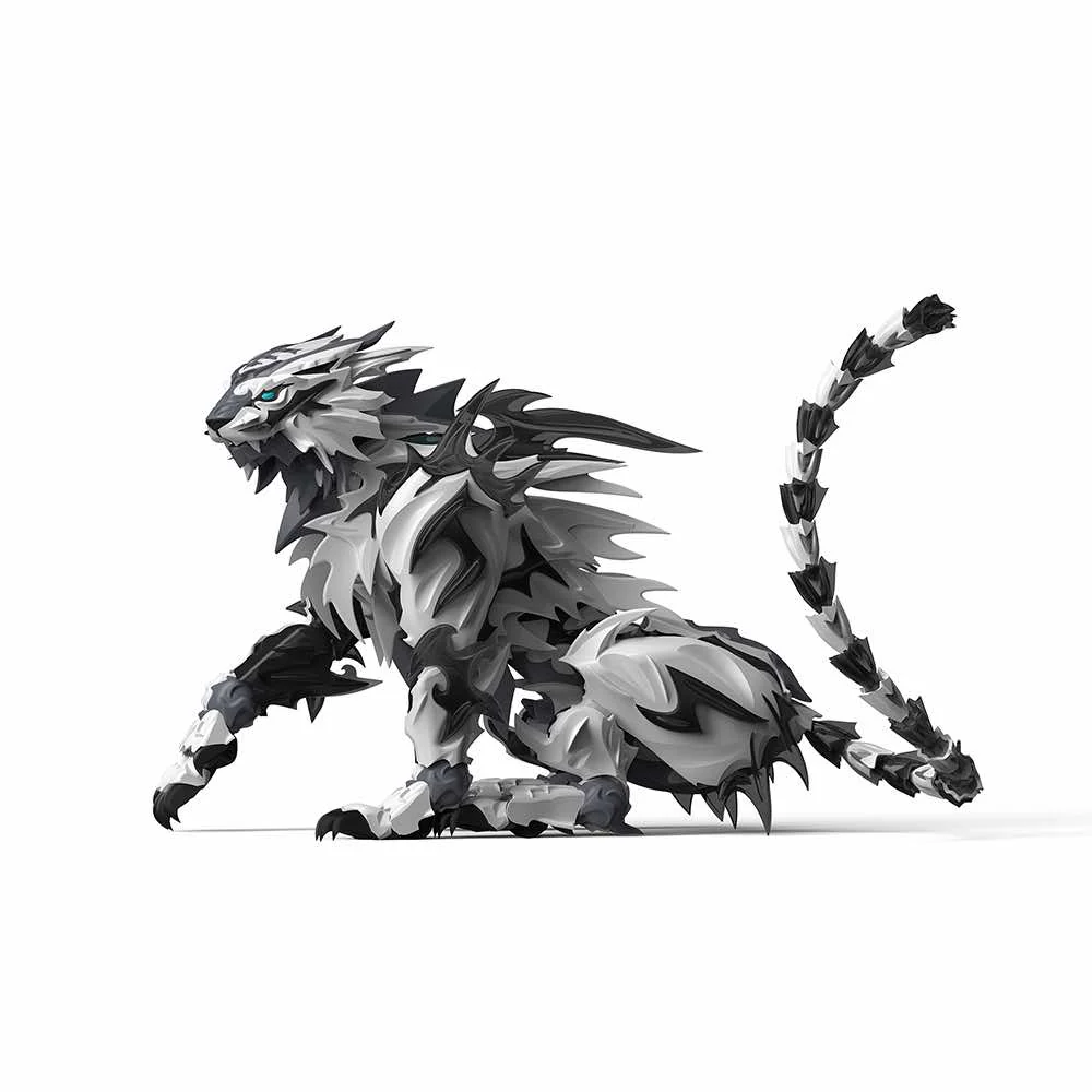Shenxing Technology: Red Stripes Ink Tiger Plastic Model Kit - Image 3