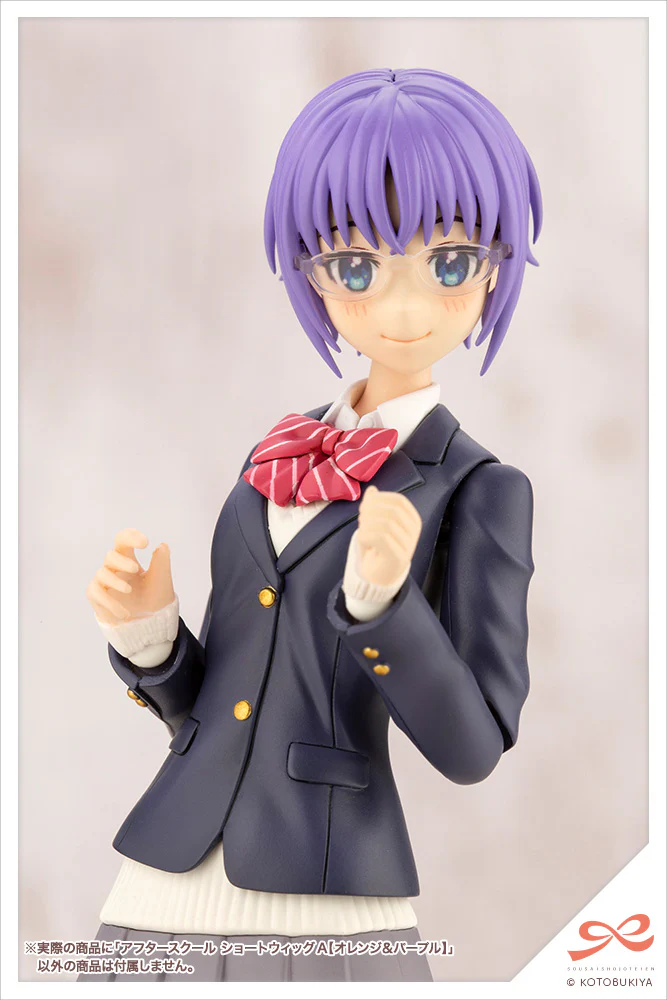 SST After School Short Wig Type: A [Orange & Purple] - Image 11