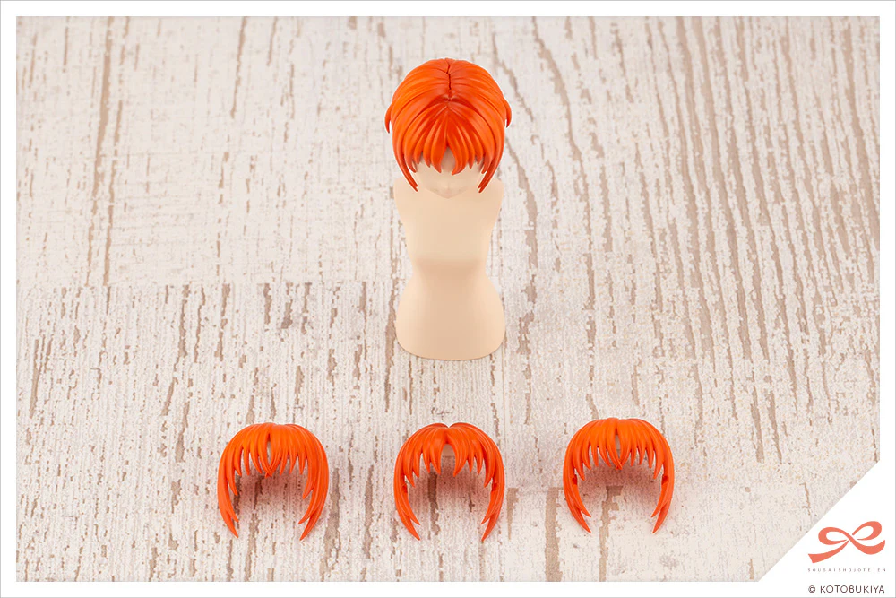 SST After School Short Wig Type: A [Orange & Purple] - Image 4