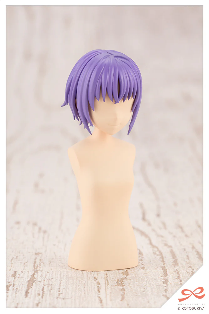 SST After School Short Wig Type: A [Orange & Purple] - Image 5