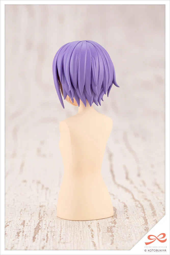 SST After School Short Wig Type: A [Orange & Purple] - Image 6