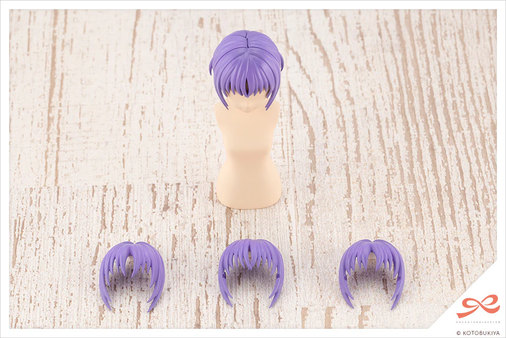 SST After School Short Wig Type: A [Orange & Purple] - Image 7