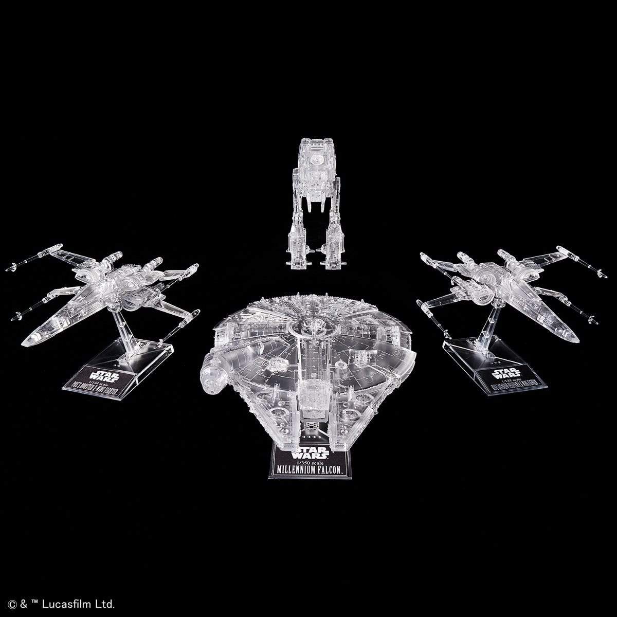 Star Wars: The Last Jedi Clear Vehicle Set (1/144, 1/350, 1/540) - Image 2