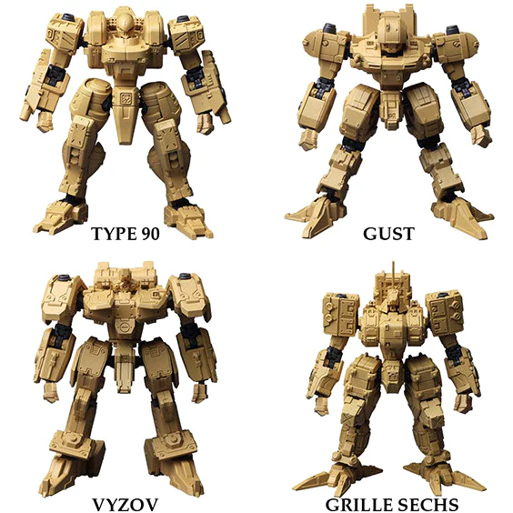 Structure Arts Front Mission 1/72 Model Kit Vol.3: 12 Grille Sechs - Image 7