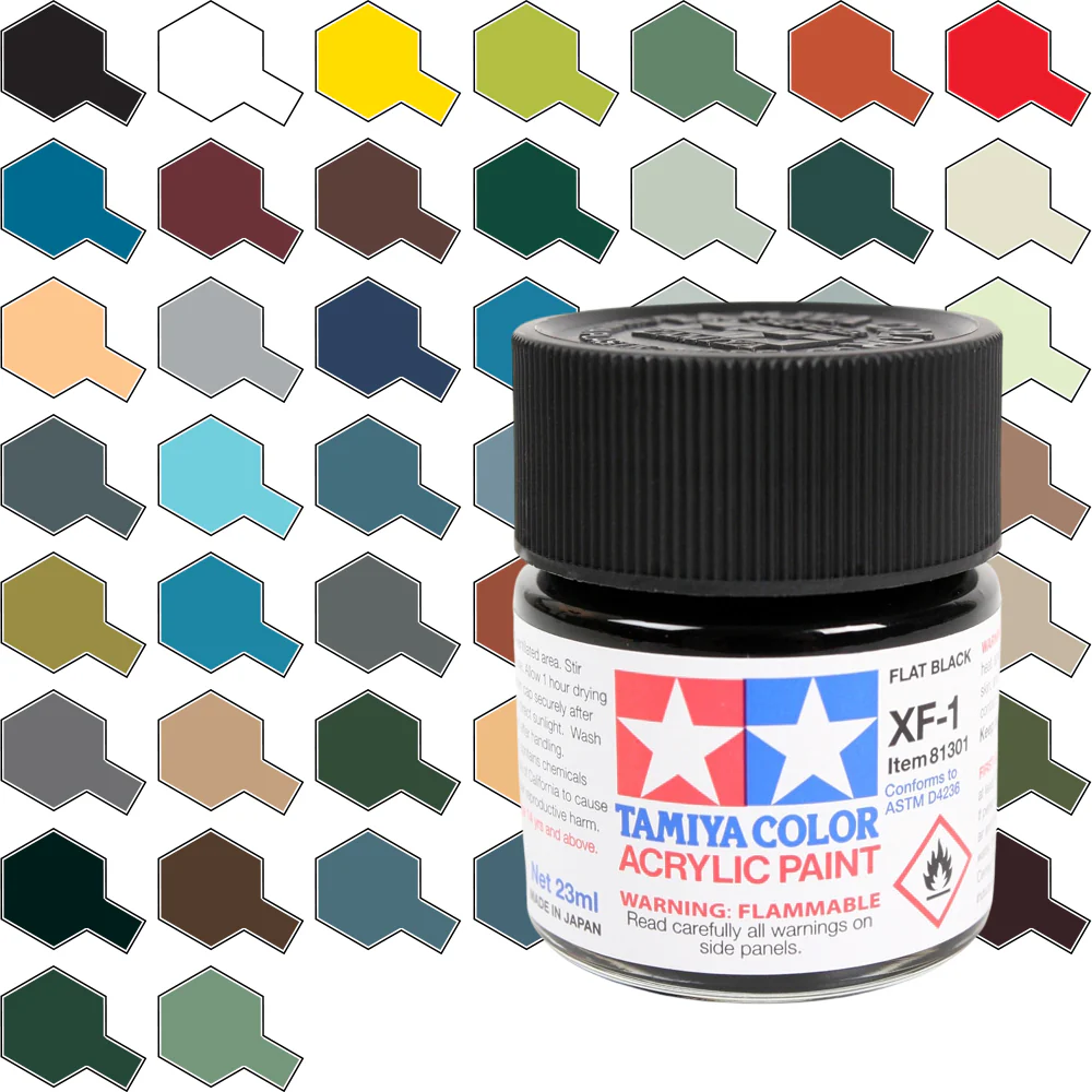 Tamiya Acrylic Flat Color Series (Group)