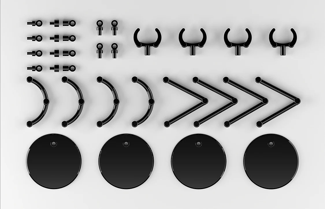 The Simple Stand: mini x4 Black (for Small Figures & Chibi Figures) - Image 2