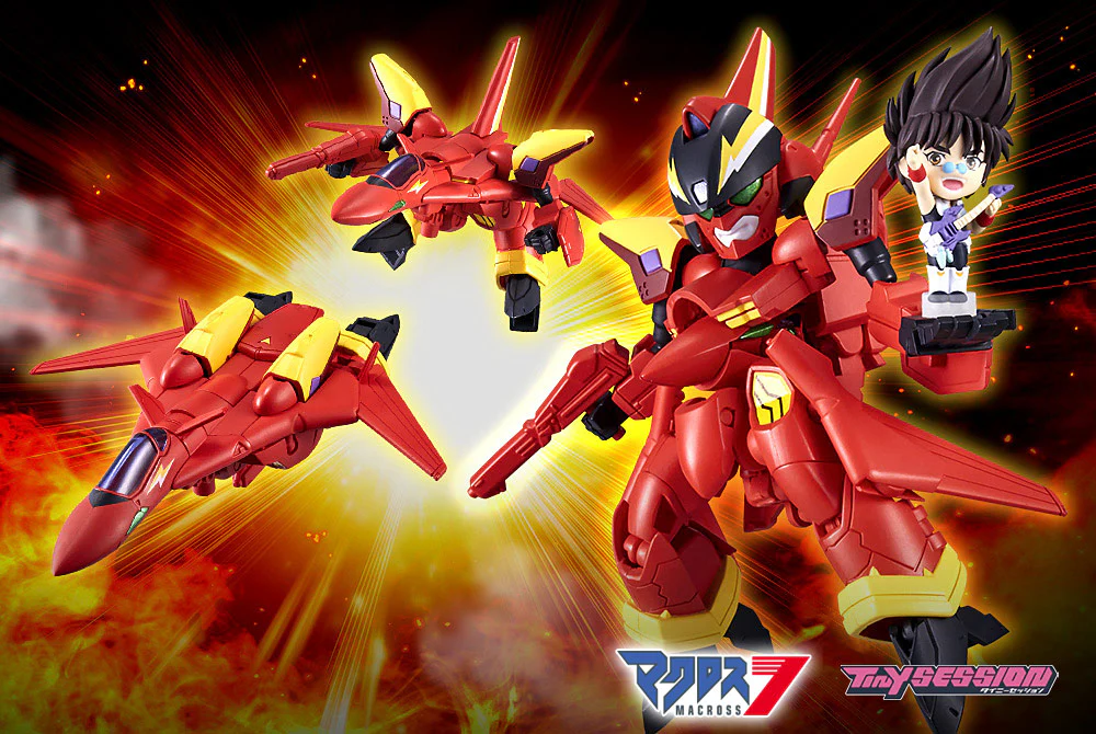 Tiny Session VF-19 Custom Fire Valkyrie with Basara Nekki - Image 13