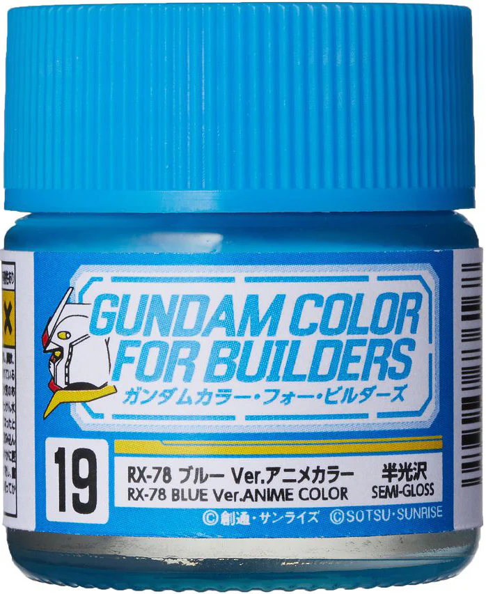 UG19 RX-78 Blue Anime Ver. Gundam Color For Builders 10ml - Image 2