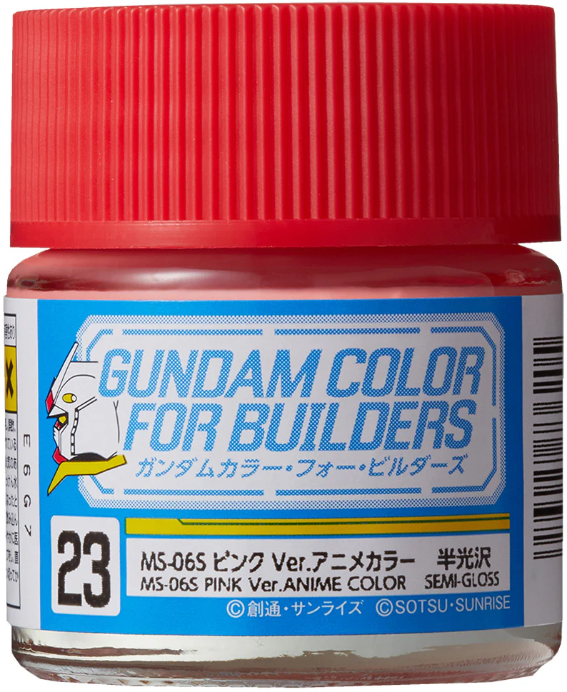 UG23 MS-06S Pink Anime Ver. Gundam Color For Builders 10ml - Image 2