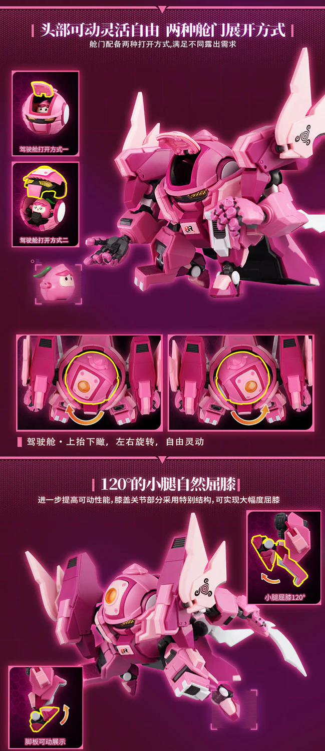 Yi Li Chuang Wan Peach Surfer Model Kit (Fruity Robo) - Image 7